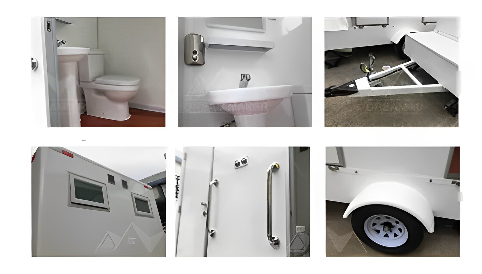mobile toilets and sinks bathroom