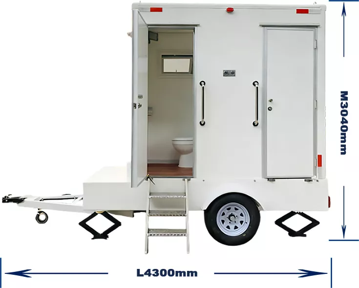 trailer portable restroom