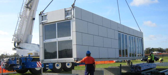  Installation of container houses 