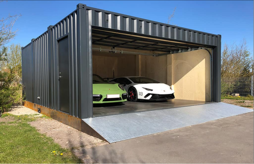  Container garage solution 