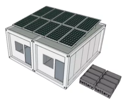 Solar Panel Expandable Container layout