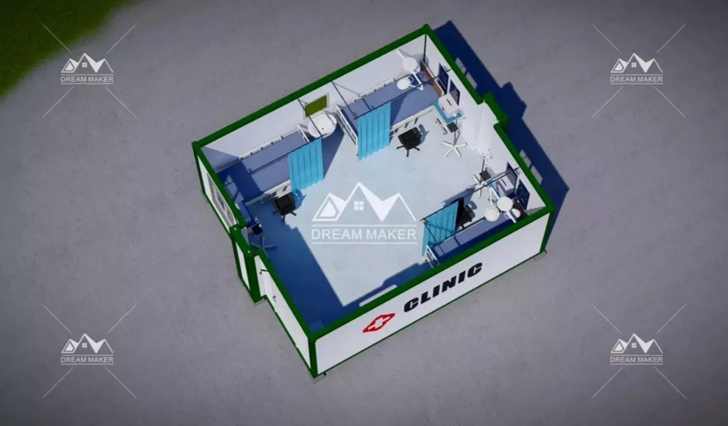 Layout of Container Hospital