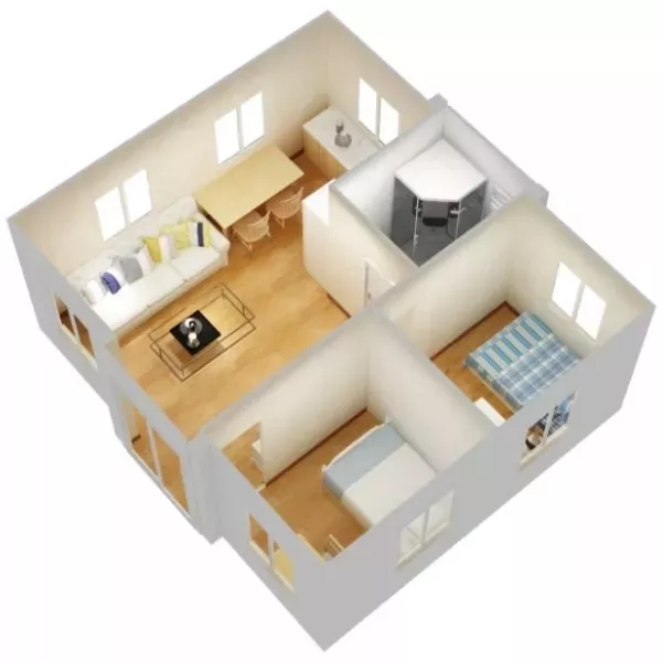 Expandable Container House layout