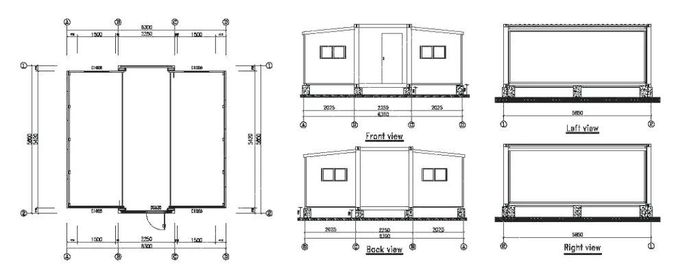 Expandable Container House layout